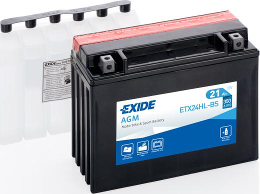 Exide ETX24HL-BS - Стартерная аккумуляторная батарея, АКБ unicars.by