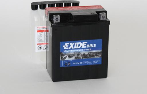 Exide ETX7L-BS - Стартерная аккумуляторная батарея, АКБ unicars.by