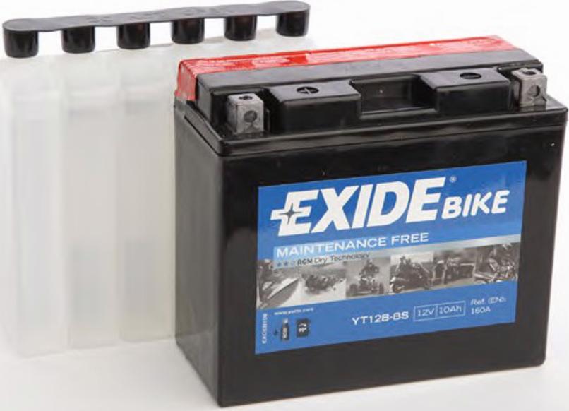 Exide YT12B-BS - Стартерная аккумуляторная батарея, АКБ unicars.by