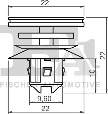 FA1 11-40008.10 - Зажим, клипса, молдинг unicars.by