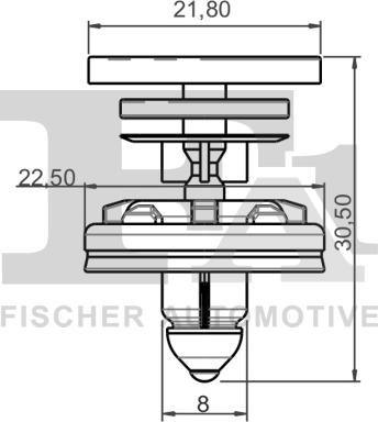 FA1 11-40022.5 - Комплект клип, внутренняя отделка салона unicars.by