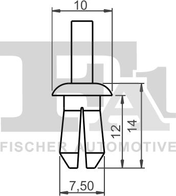 FA1 11-20004.5 - Зажим, клипса, молдинг unicars.by