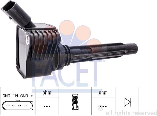 FACET 9.6530 - Катушка зажигания unicars.by