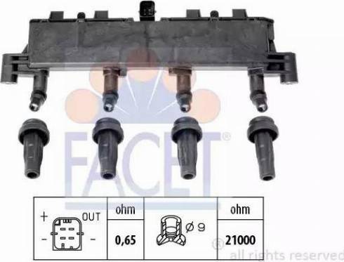 FACET 9.6370 - Катушка зажигания unicars.by