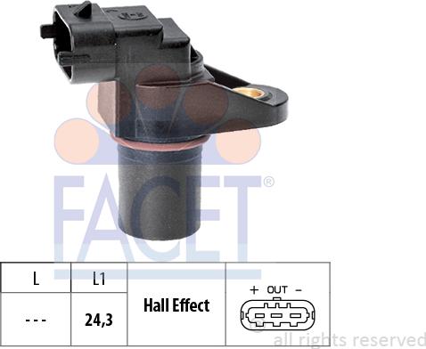 FACET 9.0459 - Датчик, положение распределительного вала unicars.by