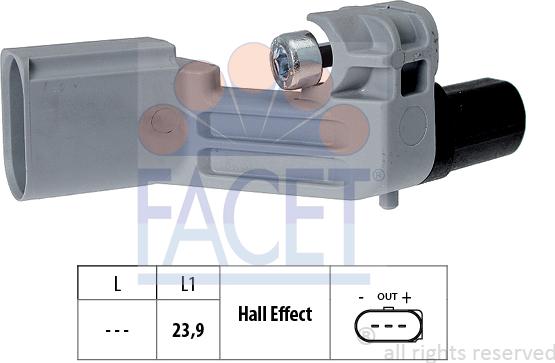 FACET 9.0464 - Датчик импульсов, коленвал unicars.by