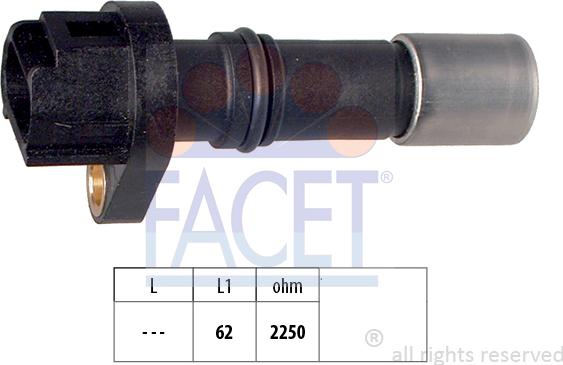 FACET 9.0461 - Датчик импульсов, коленвал unicars.by