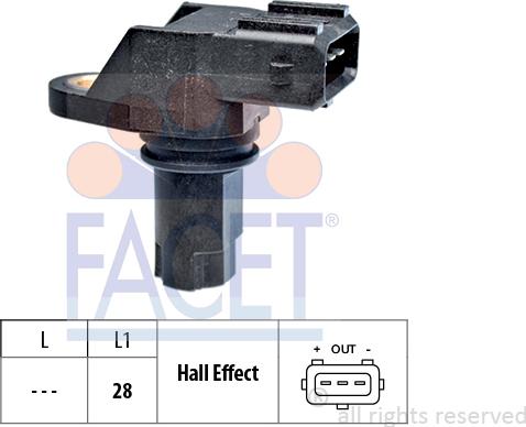 FACET 9.0349 - Датчик импульсов, коленвал unicars.by