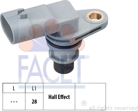 FACET 9.0380 - Датчик импульсов, коленвал unicars.by