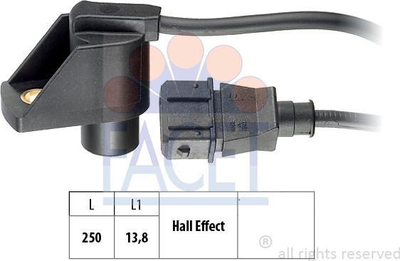 FACET 9.0245 - Датчик, положение распределительного вала unicars.by