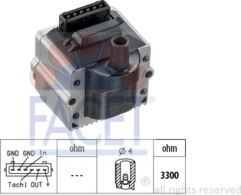 FACET 9.8116 - Катушка зажигания unicars.by