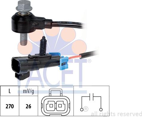 FACET 9.3238 - Датчик детонации unicars.by