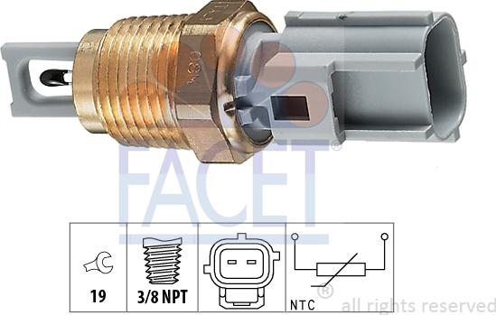 FACET 10.4004 - Датчик, температура впускаемого воздуха unicars.by