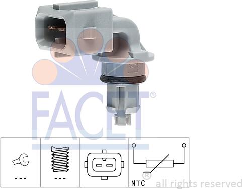 FACET 10.4005 - Датчик, температура впускаемого воздуха unicars.by