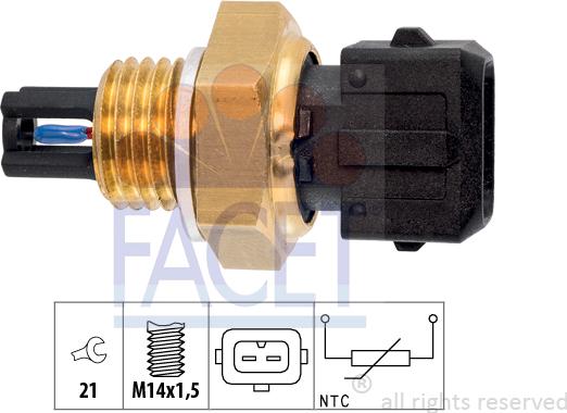 FACET 10.4015 - Датчик, температура впускаемого воздуха unicars.by