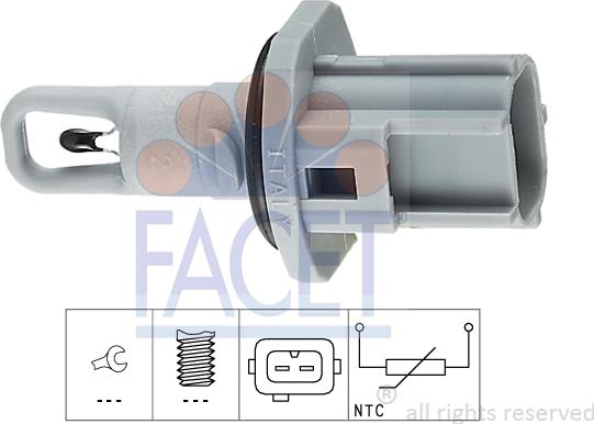 FACET 10.4017 - Датчик, температура впускаемого воздуха unicars.by