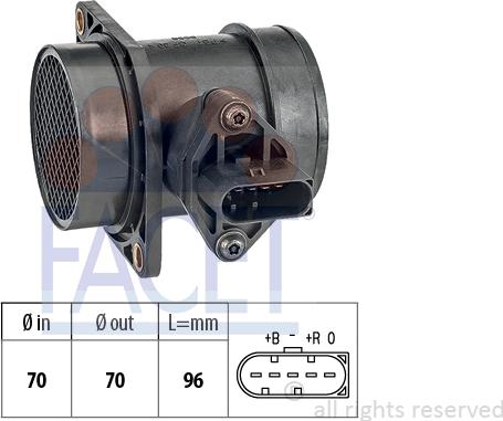 FACET 10.1441 - Датчик потока, массы воздуха unicars.by