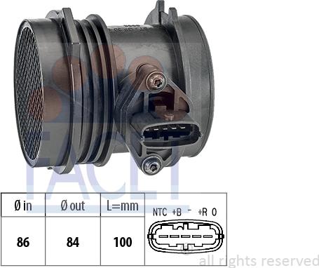 FACET 10.1017 - Датчик потока, массы воздуха unicars.by