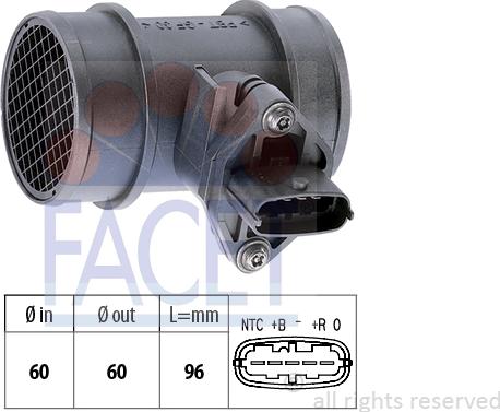 FACET 10.1038 - Датчик потока, массы воздуха unicars.by