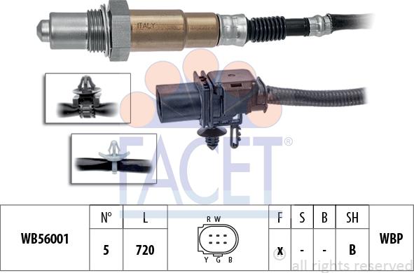 FACET 10.8441 - Лямбда-зонд, датчик кислорода unicars.by