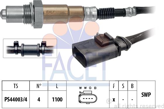 FACET 10.8503 - Лямбда-зонд, датчик кислорода unicars.by