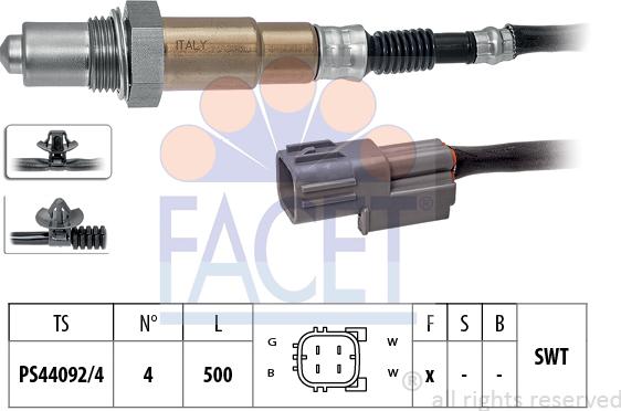 FACET 10.8515 - Лямбда-зонд, датчик кислорода unicars.by