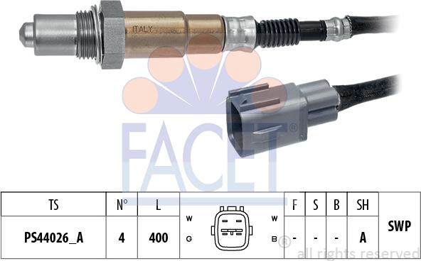 FACET 10.8537 - Лямбда-зонд, датчик кислорода unicars.by