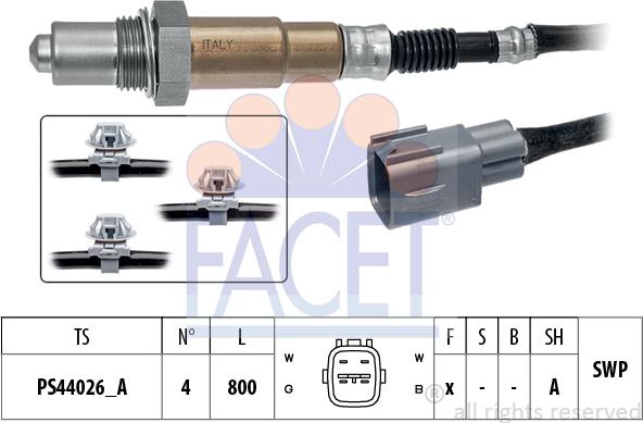 FACET 10.8525 - Лямбда-зонд, датчик кислорода unicars.by