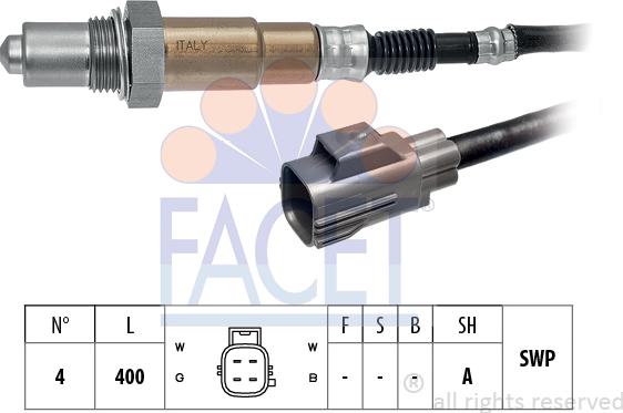 FACET 10.8527 - Лямбда-зонд, датчик кислорода unicars.by