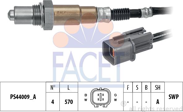 FACET 10.8346 - Лямбда-зонд, датчик кислорода unicars.by