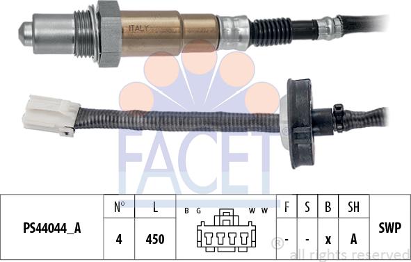 FACET 10.8342 - Лямбда-зонд, датчик кислорода unicars.by