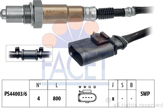 FACET 10.8354 - Лямбда-зонд, датчик кислорода unicars.by