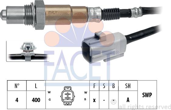 FACET 10.8368 - Лямбда-зонд, датчик кислорода unicars.by