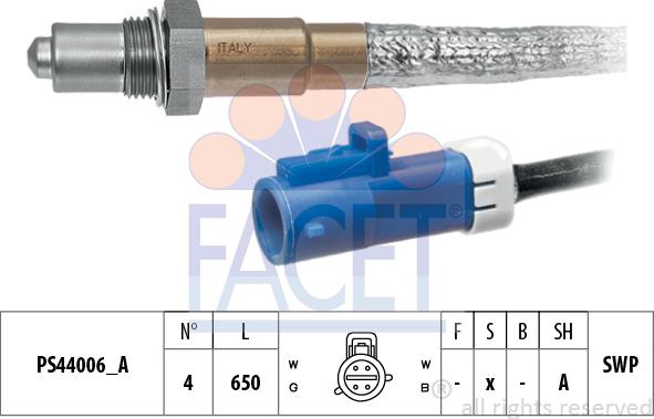 FACET 10.8300 - Лямбда-зонд, датчик кислорода unicars.by