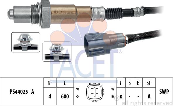 FACET 10.8338 - Лямбда-зонд, датчик кислорода unicars.by