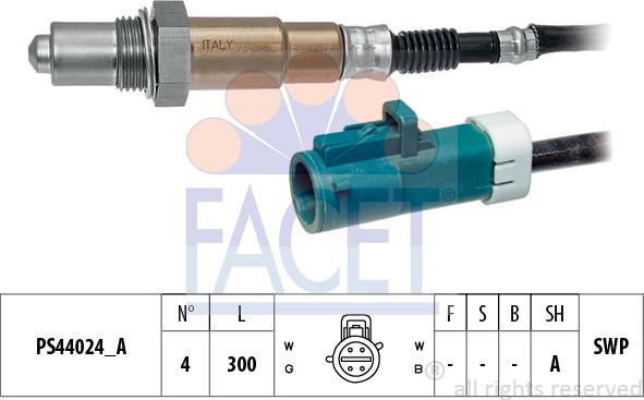 FACET 10.8272 - Лямбда-зонд, датчик кислорода unicars.by