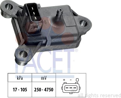 FACET 10.3003 - Датчик давления воздуха, высотный корректор unicars.by