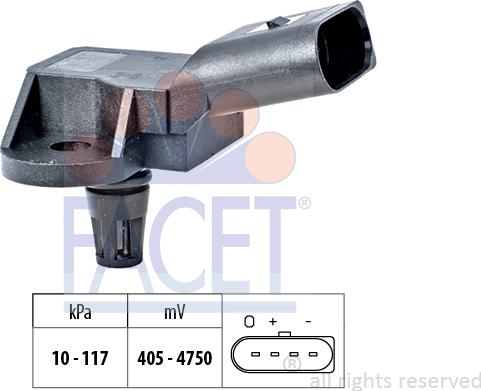 FACET 10.3157 - Датчик давления воздуха, высотный корректор unicars.by