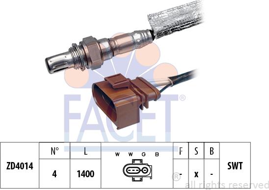 FACET 10.7428 - Лямбда-зонд, датчик кислорода unicars.by