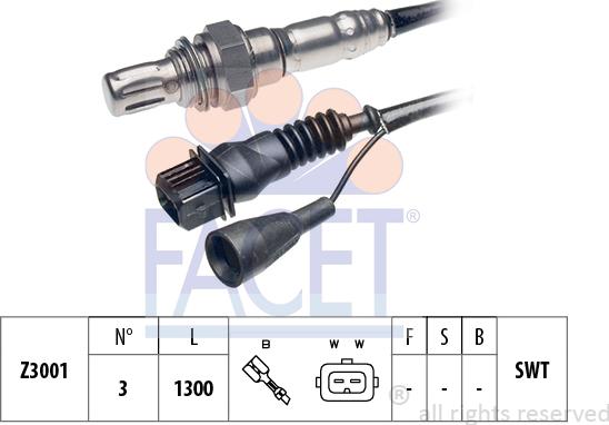 FACET 10.7051 - Лямбда-зонд, датчик кислорода unicars.by