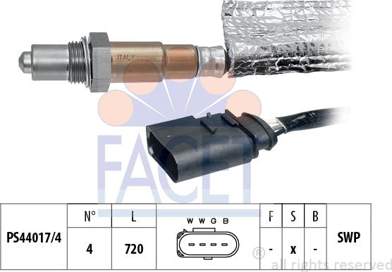 FACET 10.7163 - Лямбда-зонд, датчик кислорода unicars.by