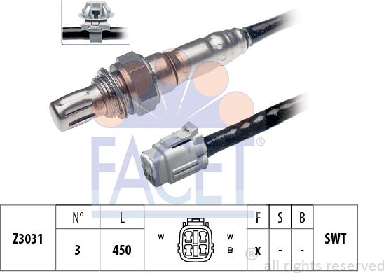 FACET 10.7866 - Лямбда-зонд, датчик кислорода unicars.by