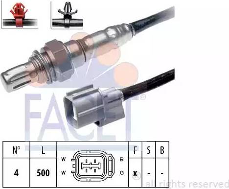 FACET 10.7728 - Лямбда-зонд, датчик кислорода unicars.by