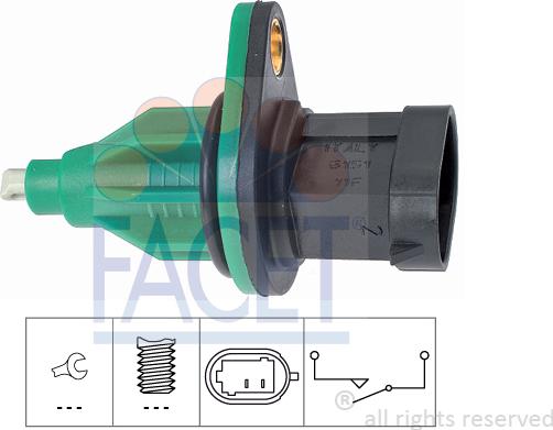 FACET 7.6151 - Датчик, переключатель, фара заднего хода unicars.by