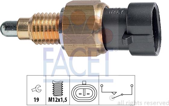 FACET 7.6249 - Датчик, переключатель, фара заднего хода unicars.by