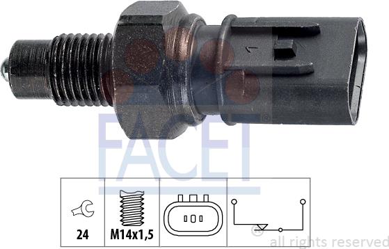 FACET 7.6235 - Датчик, переключатель, фара заднего хода unicars.by