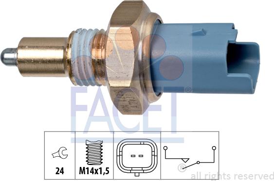 FACET 7.6271 - Датчик, переключатель, фара заднего хода unicars.by