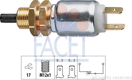 FACET 7.1014 - Выключатель фонаря сигнала торможения unicars.by