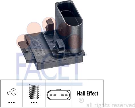 FACET 7.1309 - Выключатель, привод сцепления (Tempomat) unicars.by