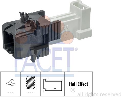 FACET 7.1312 - Выключатель фонаря сигнала торможения unicars.by